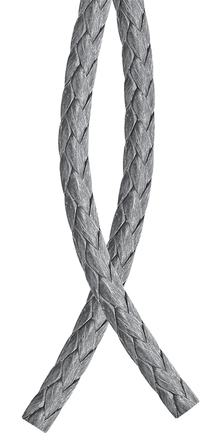 Jachtingové lano DF3 - stříbrná / 2 mm