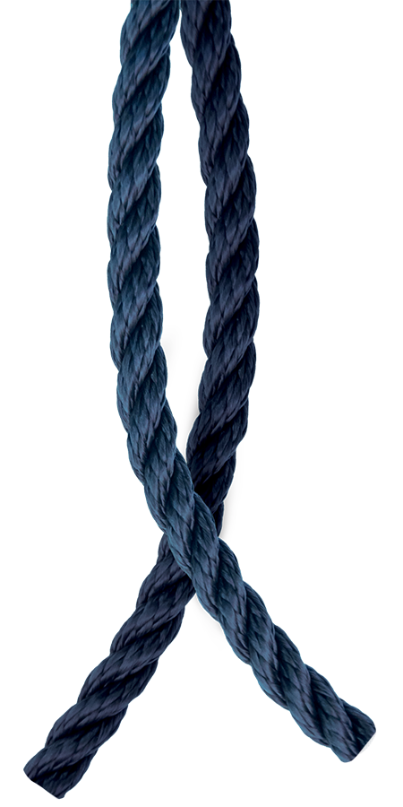Jachtingové lano Malaga - navy / 12 mm