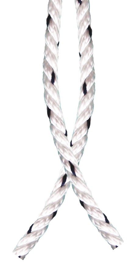 Jachtingové lano Malaga - bílá + navy / 10 mm