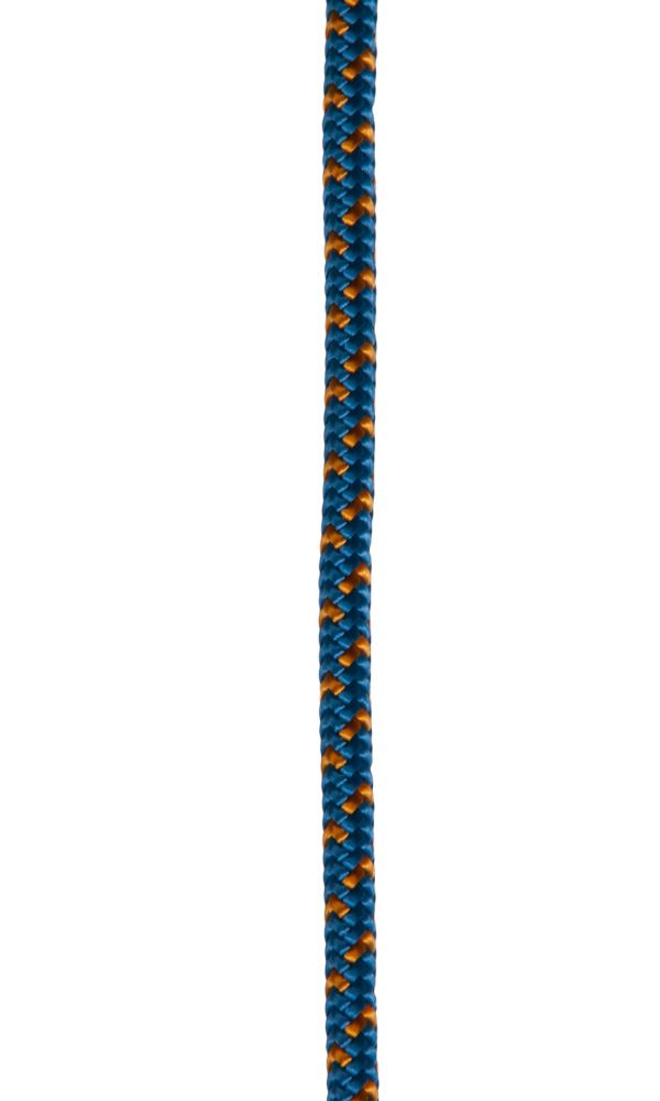 Pomocná šňůra - reep - 5 mm - modrá/oranžová