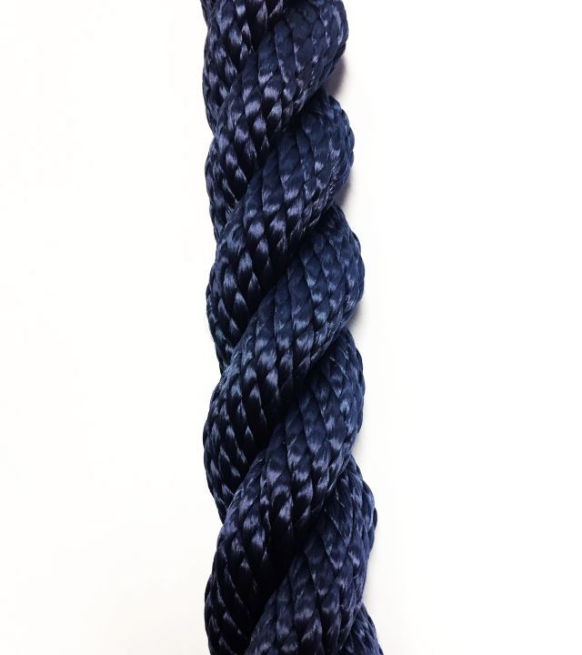 PPV lano stáčené - 28 mm / modré