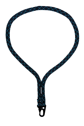 Tendon dlouhá klíčenka z opletu - černá/modrá